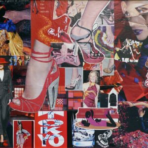 COLLAGES SUR TOILES - SERIE MODE